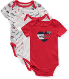 Tommy Hilfiger Girls 0-9 Months Short Sleeve 4-Pack Bodysuit