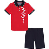 Tommy Hilfiger Boys 0-9 Months 2-Piece Polo Short Set