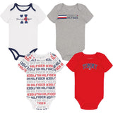Tommy Hilfiger Boys 0-9 Months Short Sleeve 4-Pack Bodysuit