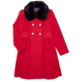 Rothschild Girls 4-20 Hooded Faux Fur Trim Coat