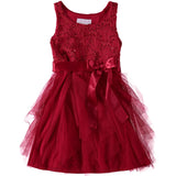 Bonnie Jean Girls 7-16 Spangle Sequin Cascade Dress