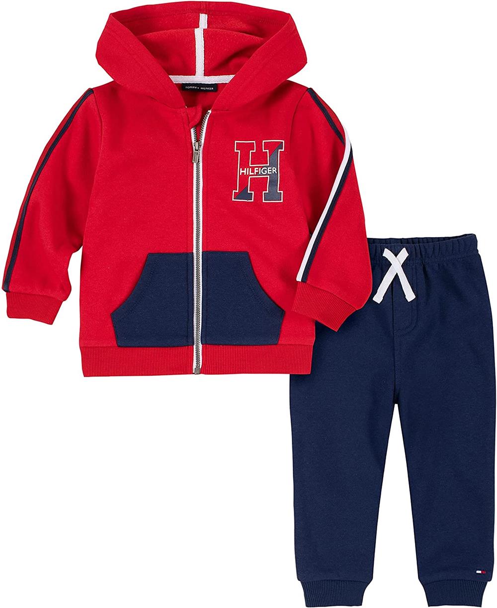 Tommy Hilfiger Boys H Logo Zip Hooded Jog Set