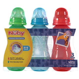 Nuby Non-Drip Standard Neck Bottles, 10 oz