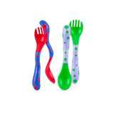 Nuby Fun Feeding Spoon & Fork Set - 2 Sets