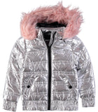 Urban Republic Girls 4-6x Metallic Puffer Jacket