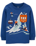 Carters Snow Jersey Long Sleeve Tee