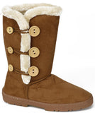 Chatz Womens Microsuede Button Boots