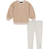 Tommy Hilfiger Girls 4-6X Fleece Crew 2-Piece Legging Set