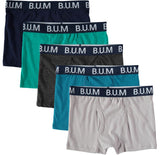 B.U.M. Equipment Boys 8-20 Underwear - Cotton Boxer Briefs (5 Pack)