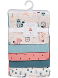 Rene Rofe Baby 5-Pack Flannel Baby Receiving Blanket