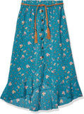 Amy Byer Girls 7-16 Belted Floral Skirt