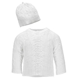 Baby Dove Girls 0-9 Months Cable Knit Cardigan & Beanie Set