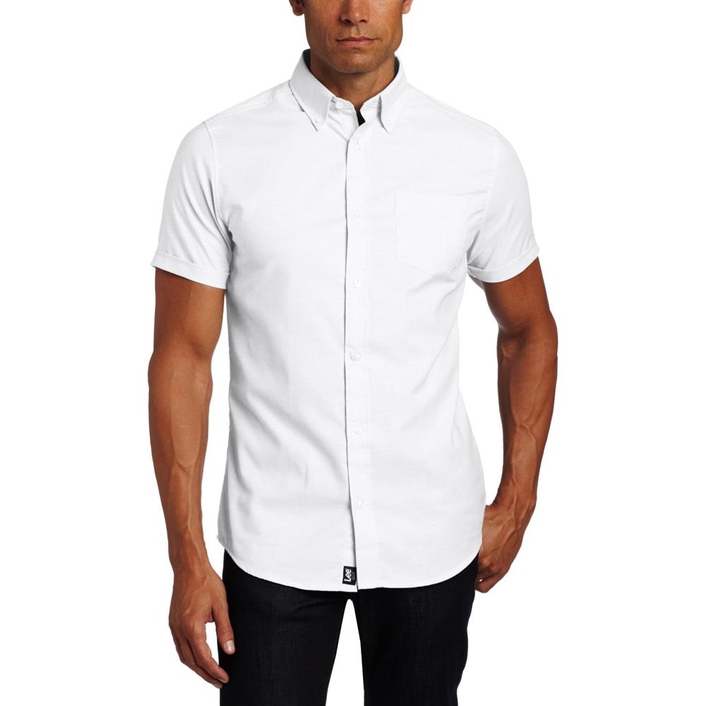 Lee Uniforms Mens Short-Sleeve Oxford Shirt