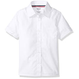 French Toast Girls Short Sleeve Pointed Collar Button Down Shirt