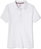 French Toast Girls 7-20 Short Sleeve Interlock Polo with Picot Collar