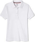 French Toast Little Girls' Girls 2-6x Short-Sleeve Interlock Polo with Picot Collar