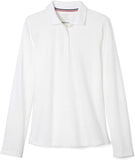 French Toast Girls 4-16 Long Sleeve Stretch Pique Polo