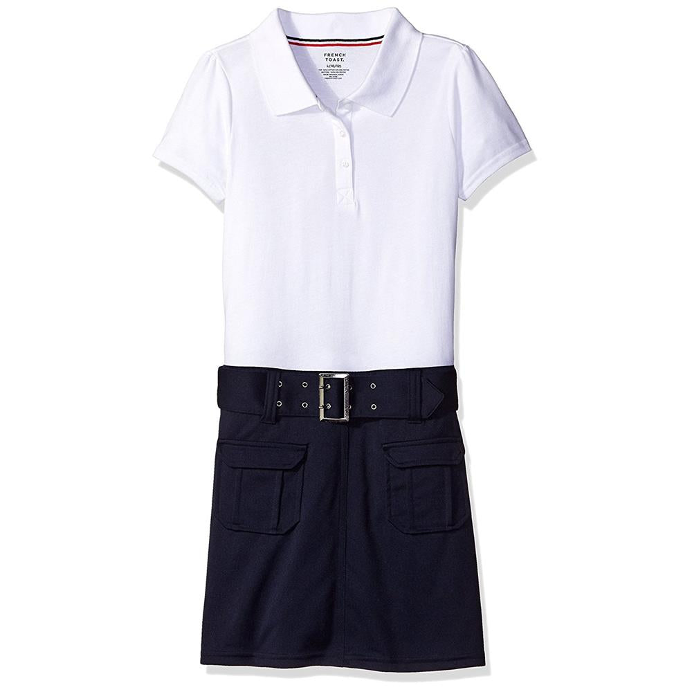 French Toast Girls 4-14 Belted Polo Dress
