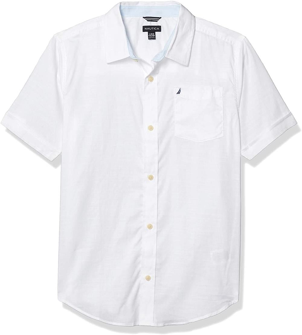 Nautica Boys 8-20 Short Sleeve Chambray Woven Shirt – S&D Kids Nautica Boys 8-20 Short Sleeve Chambray Woven Shirt – S&D Kids