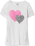 DKNY Girls 7-16 Big Heart T-Shirt