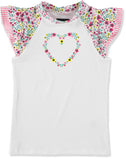 Rash Guard Girls 4-16 Short Sleeve Rash Guard