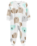 Carters Boys 0-9 Months Animal 2-Way Zip Cotton Sleep & Play