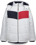 Tommy Hilfiger Boys Flag Logo Hooded Zip Puffer