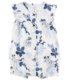 Carters Girls 0-24 Months Floral Snap-Up Romper