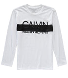 Calvin Klein Boys 8-20 Long Sleeve Chest Band T-Shirt