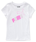 PUMA Girls 4-6X Short Sleeve Graphic T-Shirt