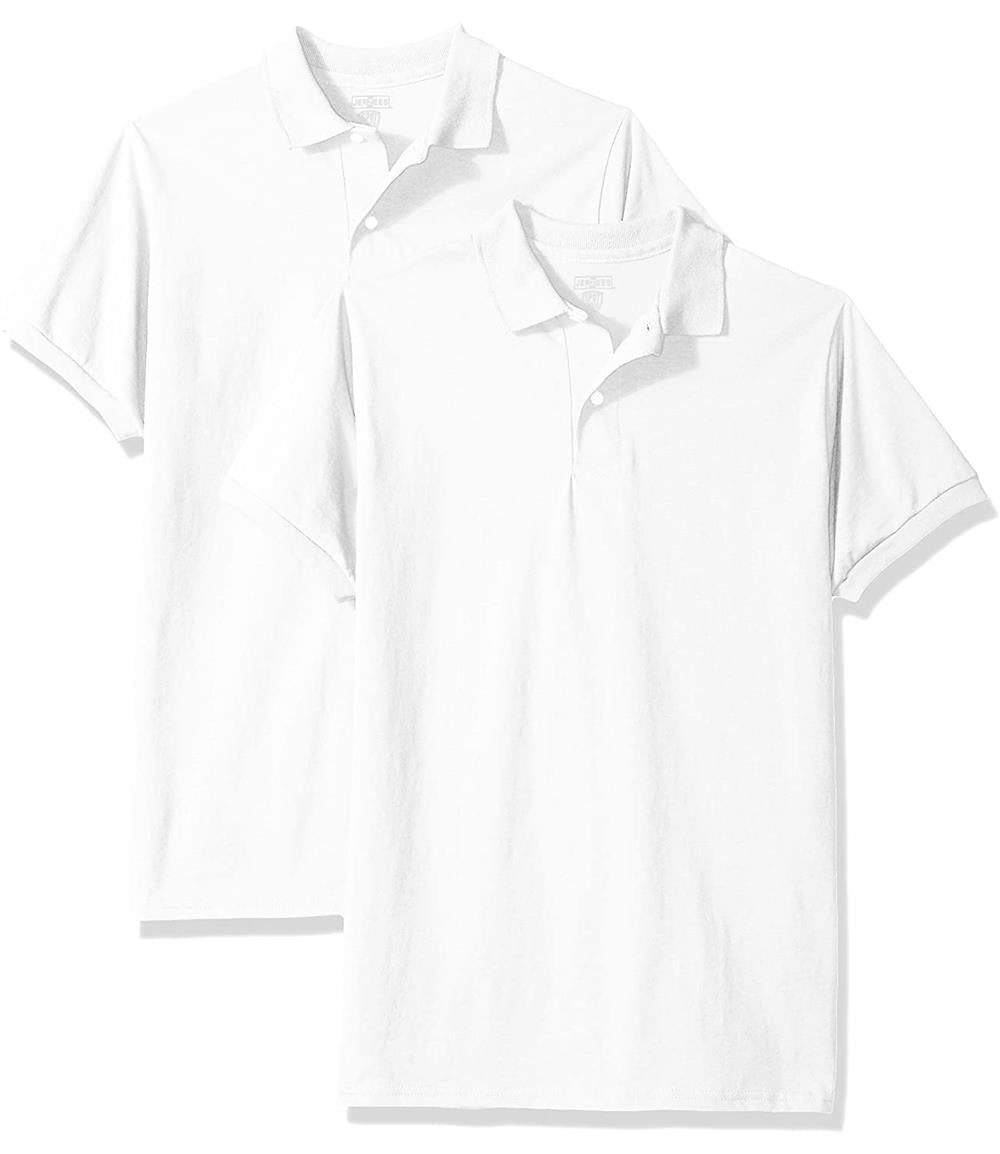 Jerzees Boys 8-20 SpotShield Short Sleeve Polo, 2-Pack