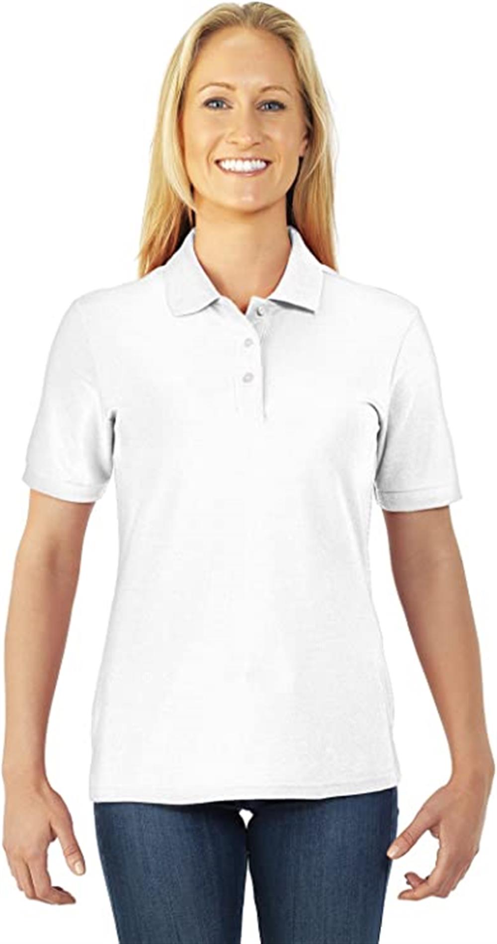 Jerzees Womens Short Sleeve Easy Care Polo Shirt
