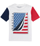 Nautica Boys 8-20 Flag Sail Logo T-Shirt
