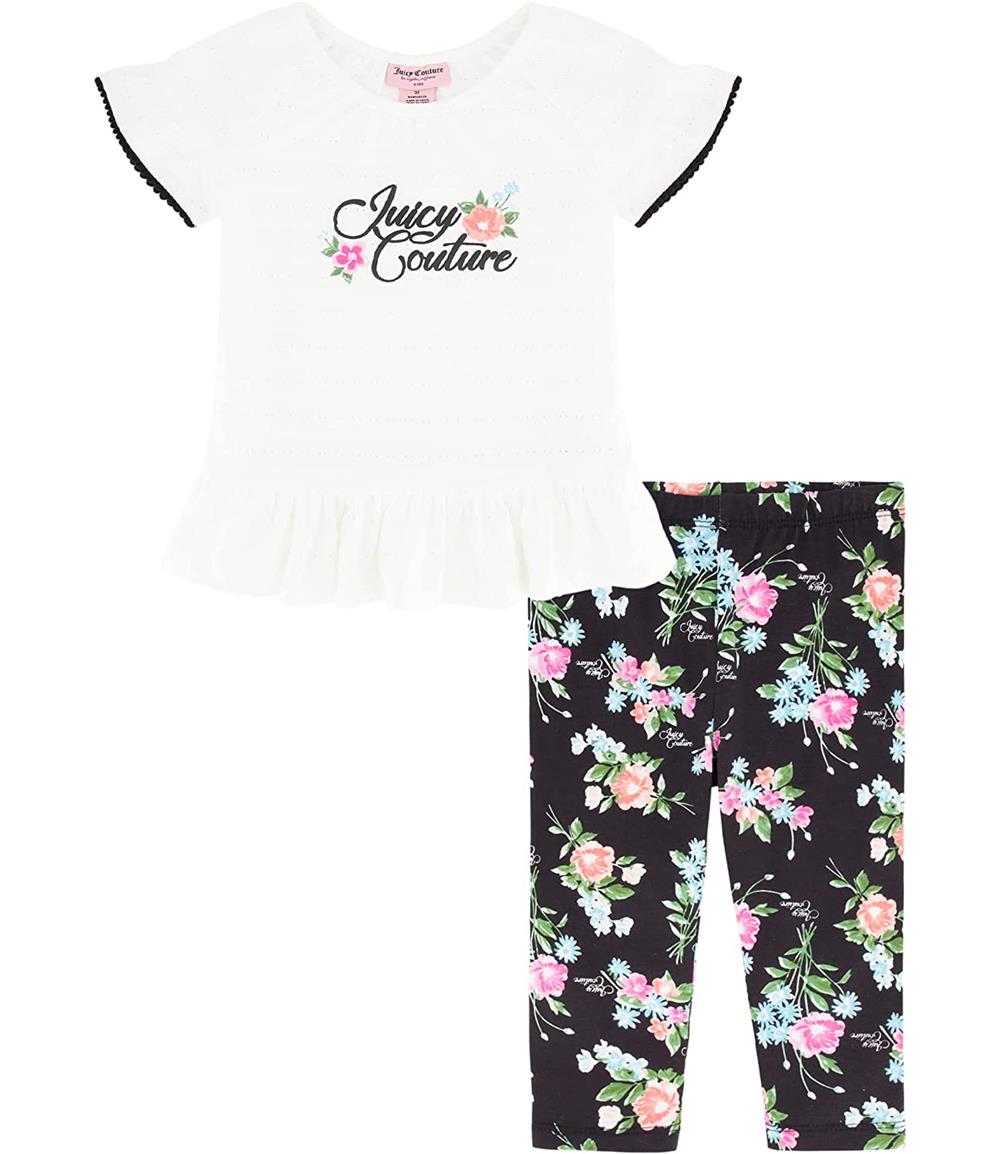 Juicy Couture Girls 4-6X Tunic Floral Legging Set
