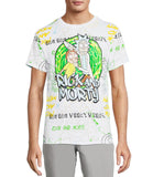 RICK AND MORTY Mens Short Sleeve All Over Print T-Shirt