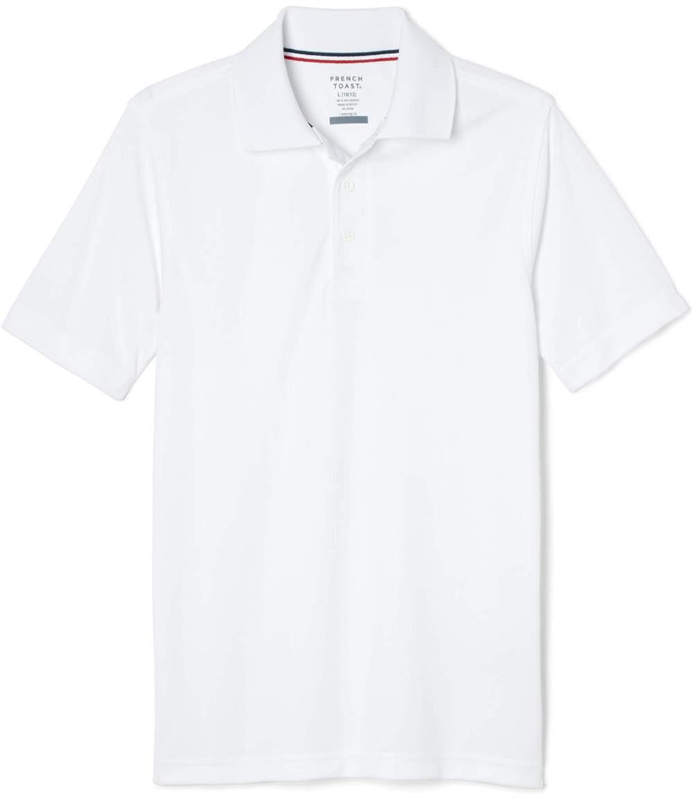 French Toast Boys Short Sleeve Moisture Wicking Stretch Sport Polo Shirt