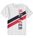 Tommy Hilfiger Boys 4-7 Short Sleeve Logo Rugby Stripe T-Shirt