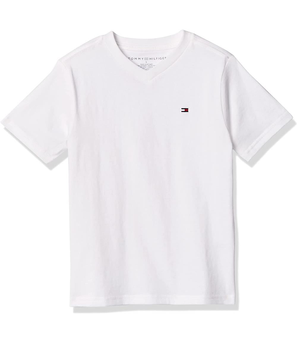 Tommy Hilfiger Boys 8-20 Logo V Neck T-Shirt
