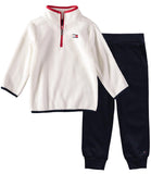 Tommy Hilfiger Boys 2T-4T Zip Raglan Jogger Set