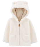 Carters Boys 0-9 Months Zip-Up Sherpa Cardigan Jacket