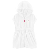 Carters Girls 2T-5T Short Sleeve Swim Cover Up
