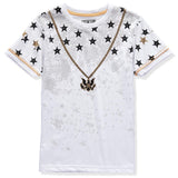 Bucheli Boys 8-20 Short Sleeve Stars and Chain T-Shirt