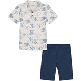 Calvin Klein Boys 0-9 Months Polo Short Set