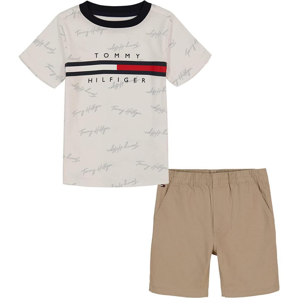 Giraf Seneste nyt Mitt Tommy Hilfiger Boys 0-9 Months 2-Piece T-Shirt Short Set – S&D Kids