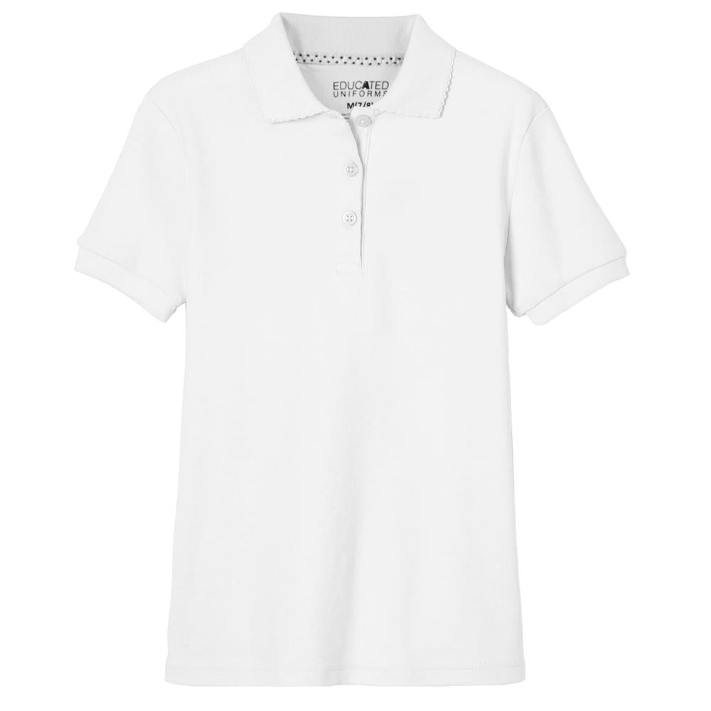 Educated Uniforms Girls 2T-4T Short Sleeve Pique Polo Shirt