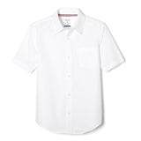 French Toast Little Boys' Short Sleeve Dress Shirt with Expandable Collar