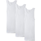 Fruit of the Loom Mens Ribbed Stretch A-Shirts, 3-Pack