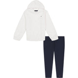 Tommy Hilfiger Girls 2T-4T Star Hood Jogger Set