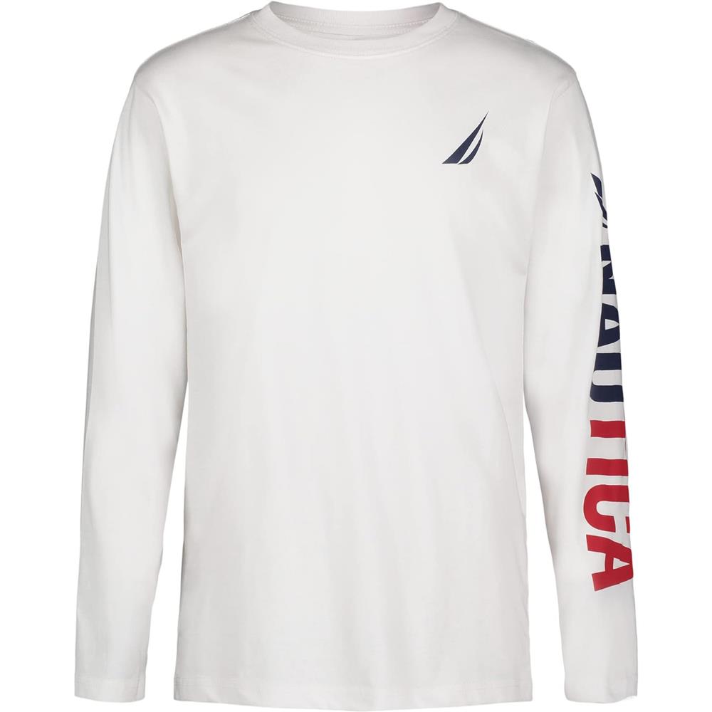 Nautica Boys 8-20 Icon Sleeve Long Sleeve T-Shirt