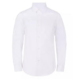 Calvin Klein Boys Slim Fit Solid Stretch Poplin Shirt